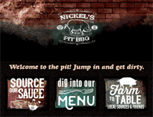 Tablet Screenshot of nickelspitbbq.com